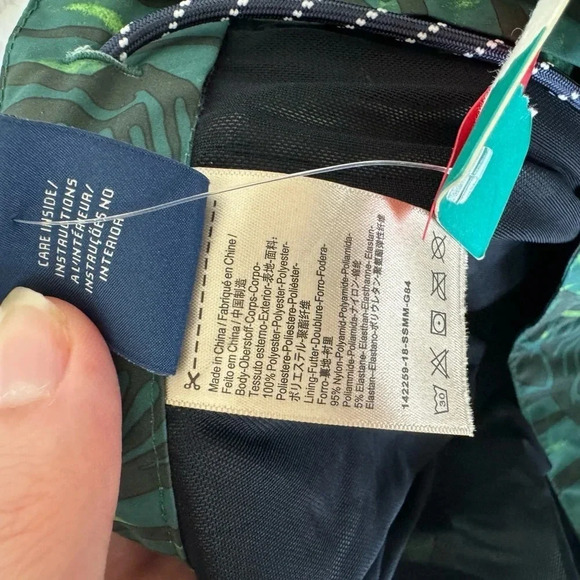 Scotch & Soda Men's Standard Medium Length Swimshort in green Print NWT XL - Picture 9 of 9